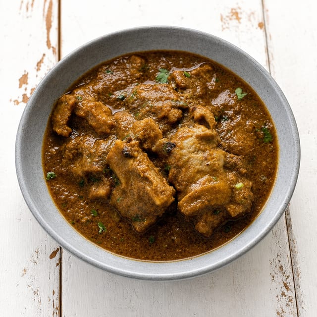 Desi Goat Curry.